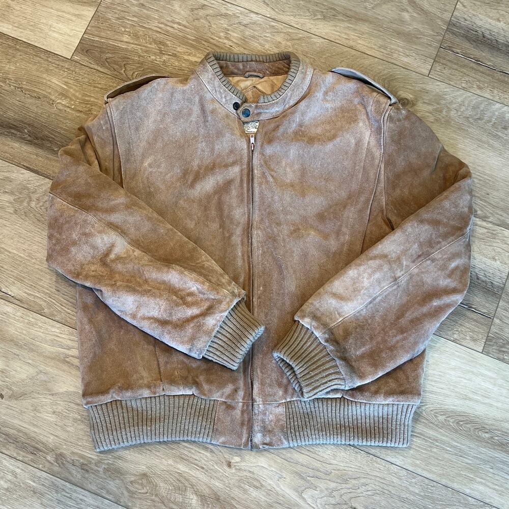 Men's Premium Tan Suede Field Jacket
